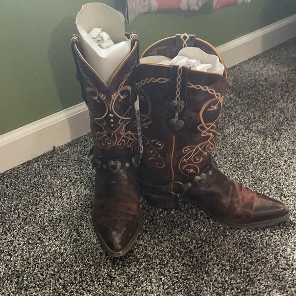 Crush by Durango - Heart Concho Western Boots - Picture 2 of 12